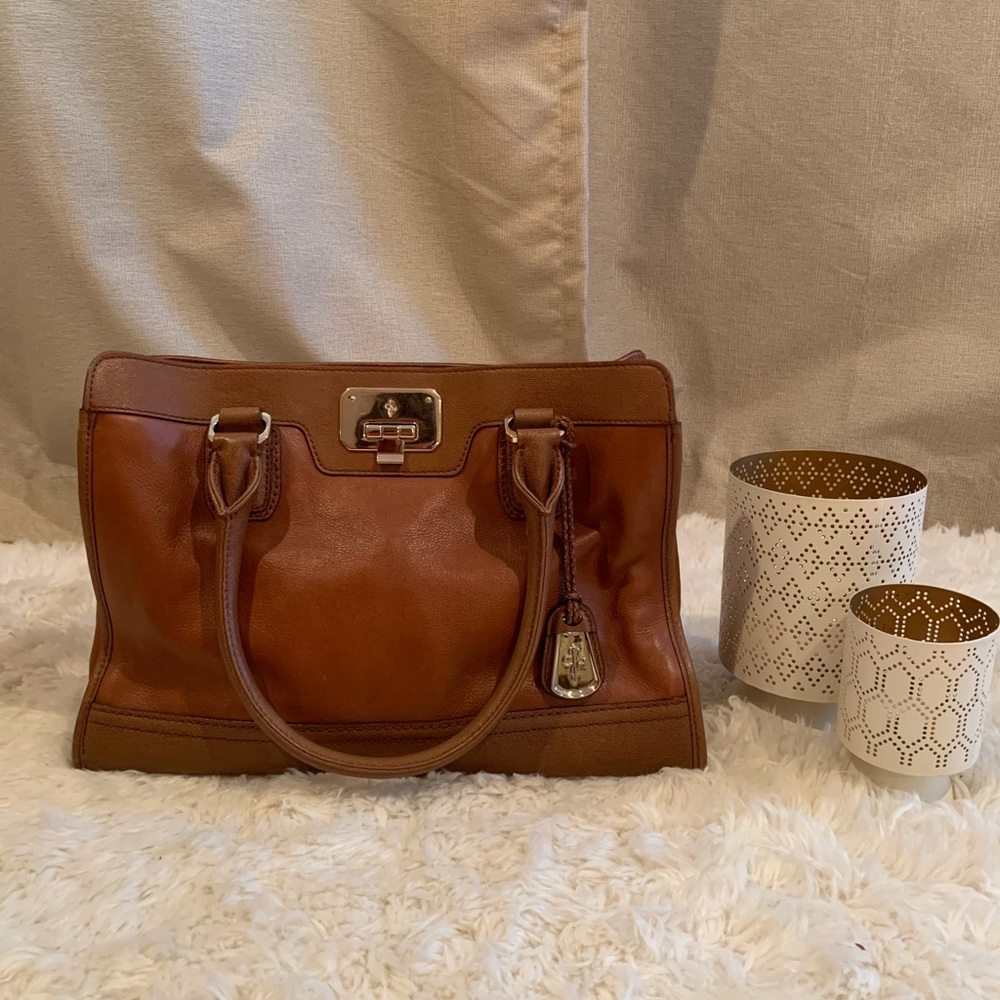 Brown Leather Cole Haan Handbag